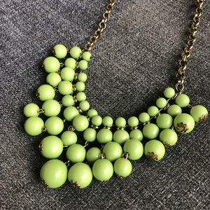 Green and Gold Bubble Necklace